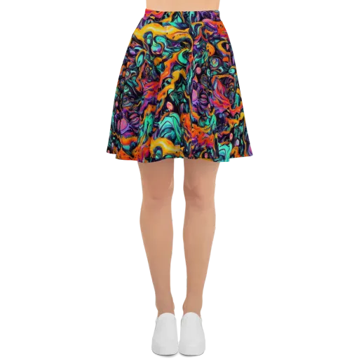 Saturated Dreams on a Skater Skirt