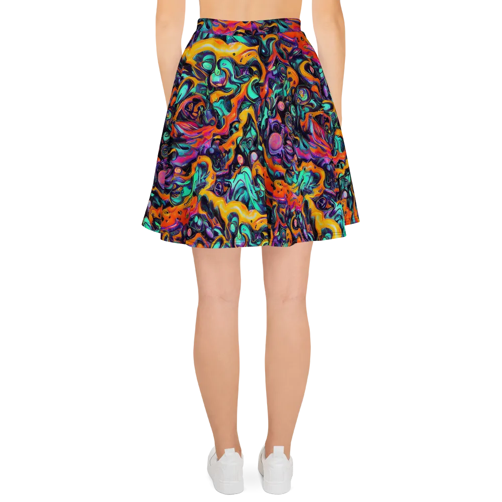 Saturated Dreams on Skater Skirt — Back