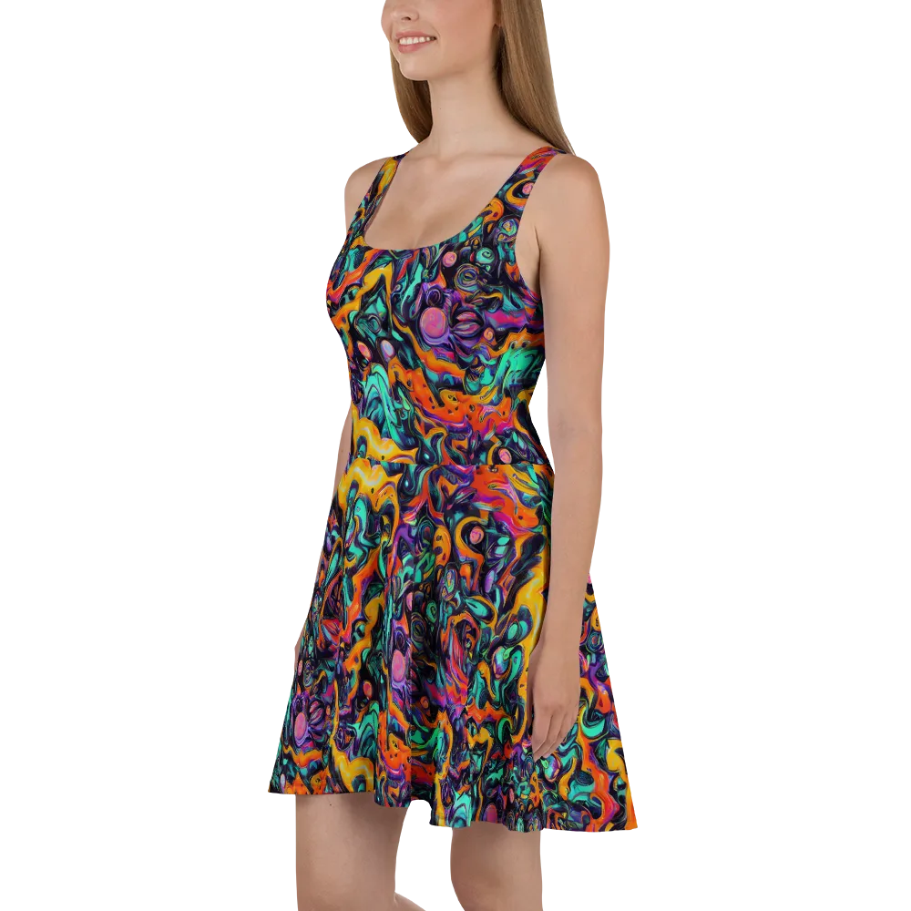Saturated Dreams on Skater Dress — Left