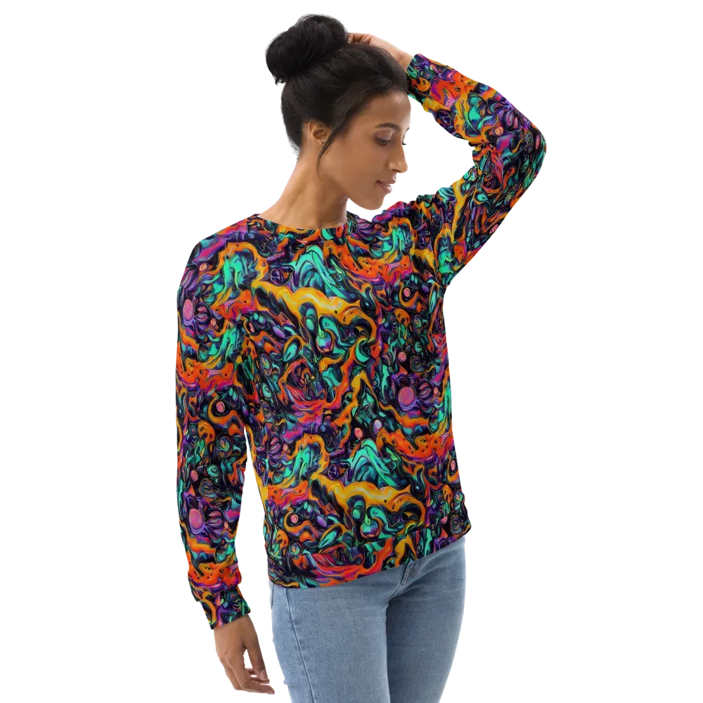 Saturated Dreams on Sweatshirt — Right Front
