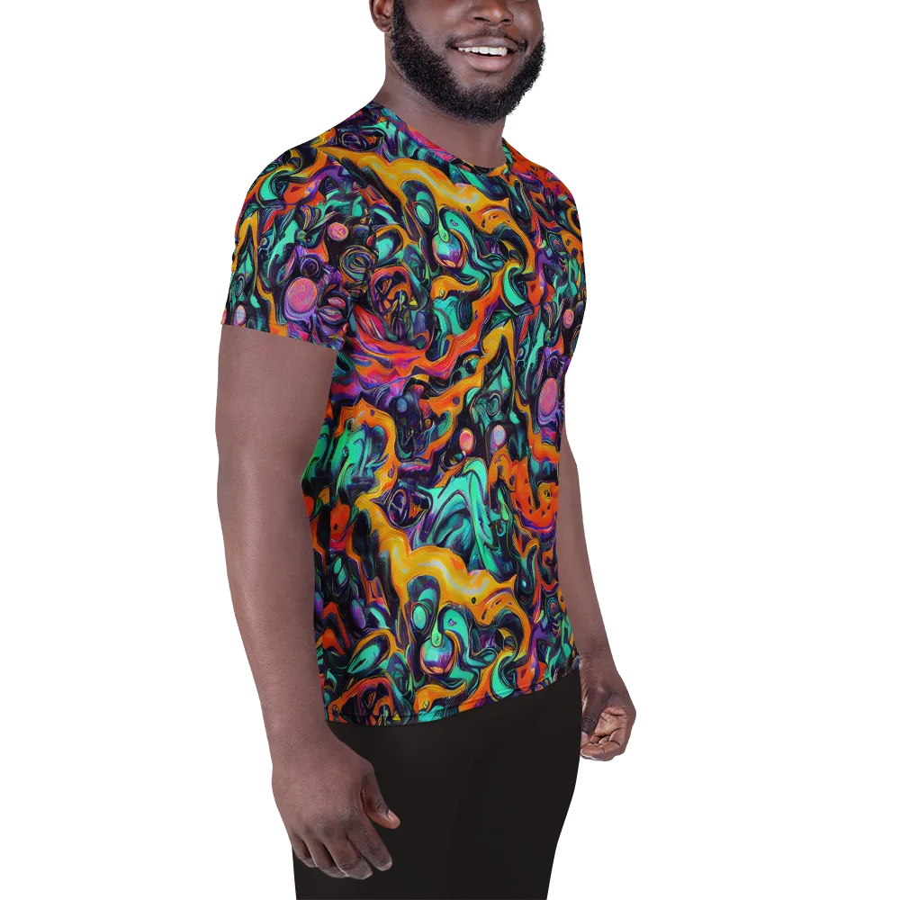 Saturated Dreams on Men's Athletic T-Shirt — Right