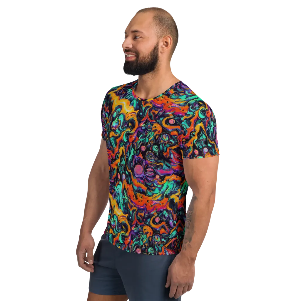 Saturated Dreams on Men's Athletic T-Shirt — Left