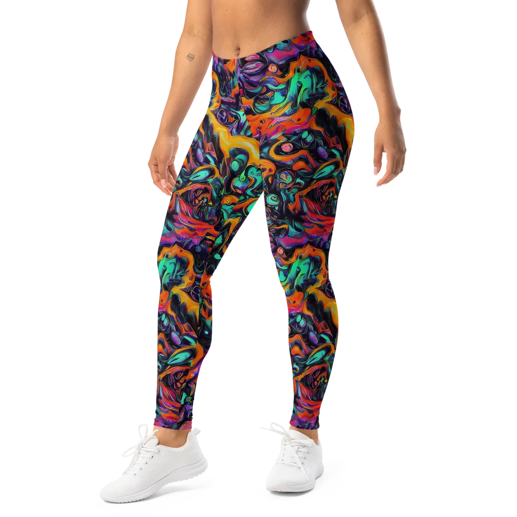 Saturated Dreams on Leggings — Left Front