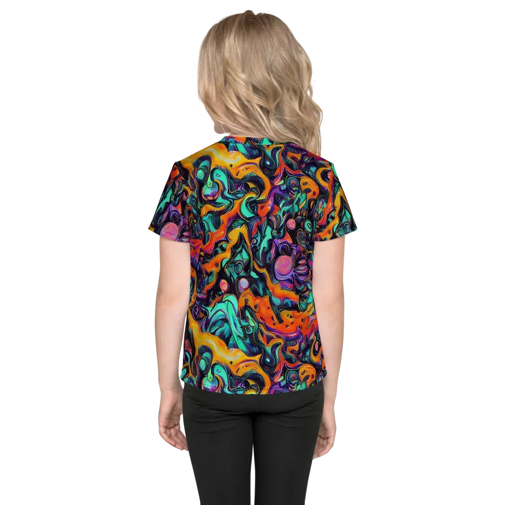 Saturated Dreams on Kids Crew Neck T-Shirt — Back