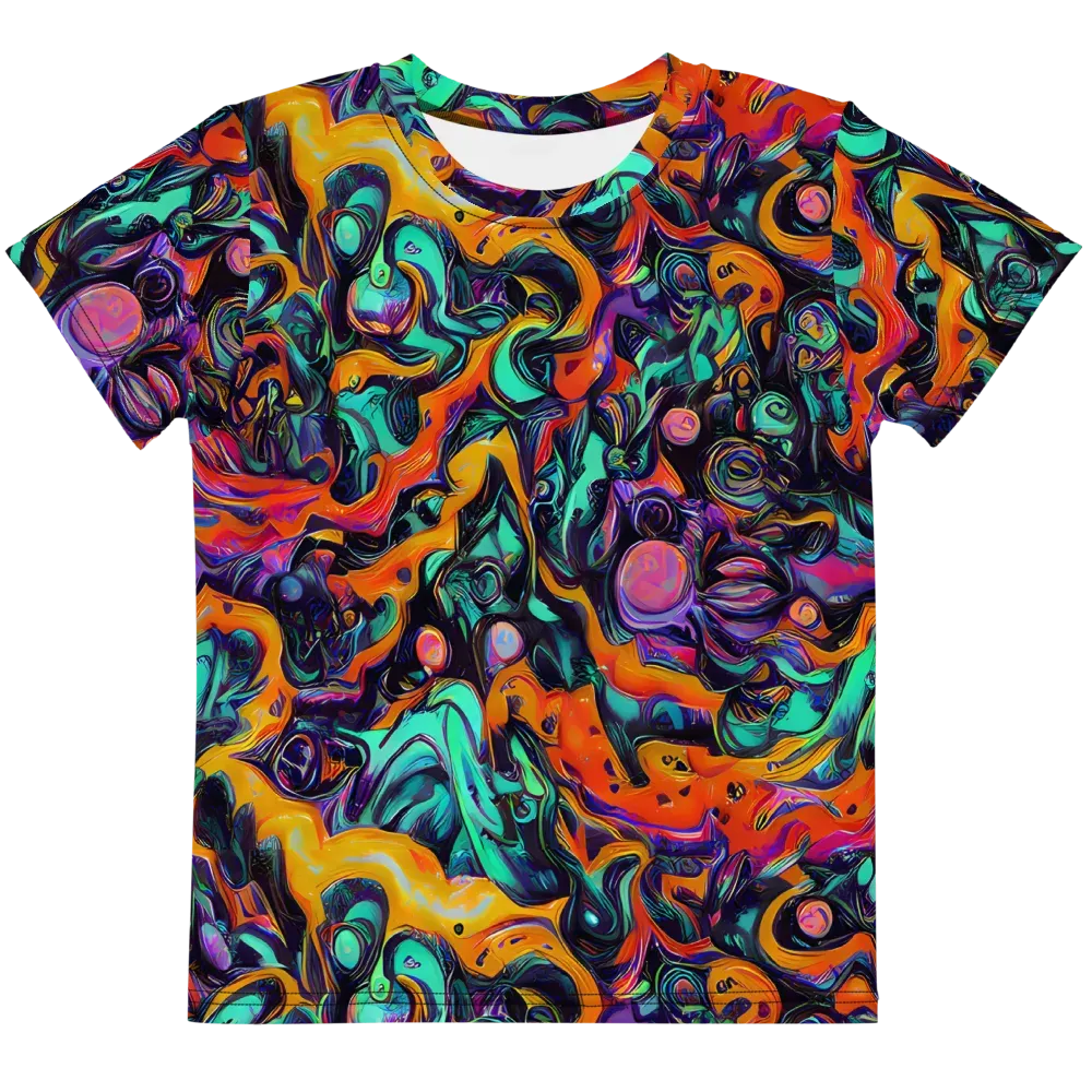 Saturated Dreams on Kids Crew Neck T-Shirt — Front