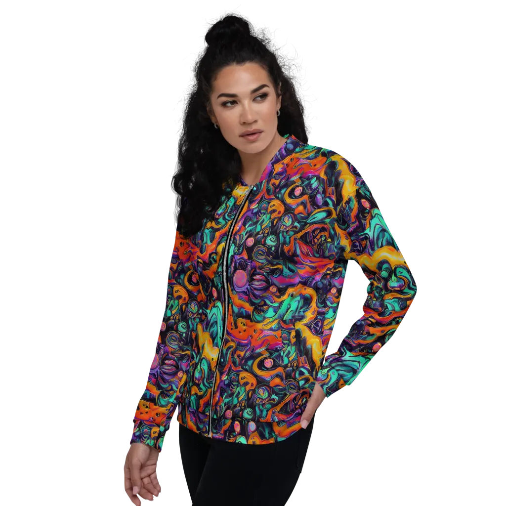 Saturated Dreams on Bomber Jacket — Left