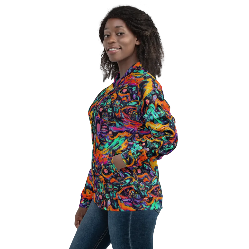 Saturated Dreams on Bomber Jacket — Left