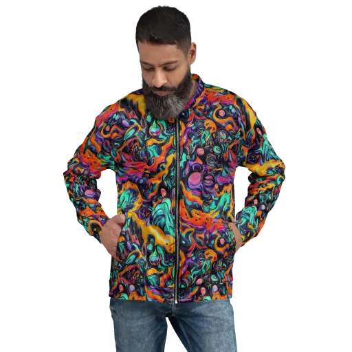 Saturated Dreams on a Bomber Jacket
