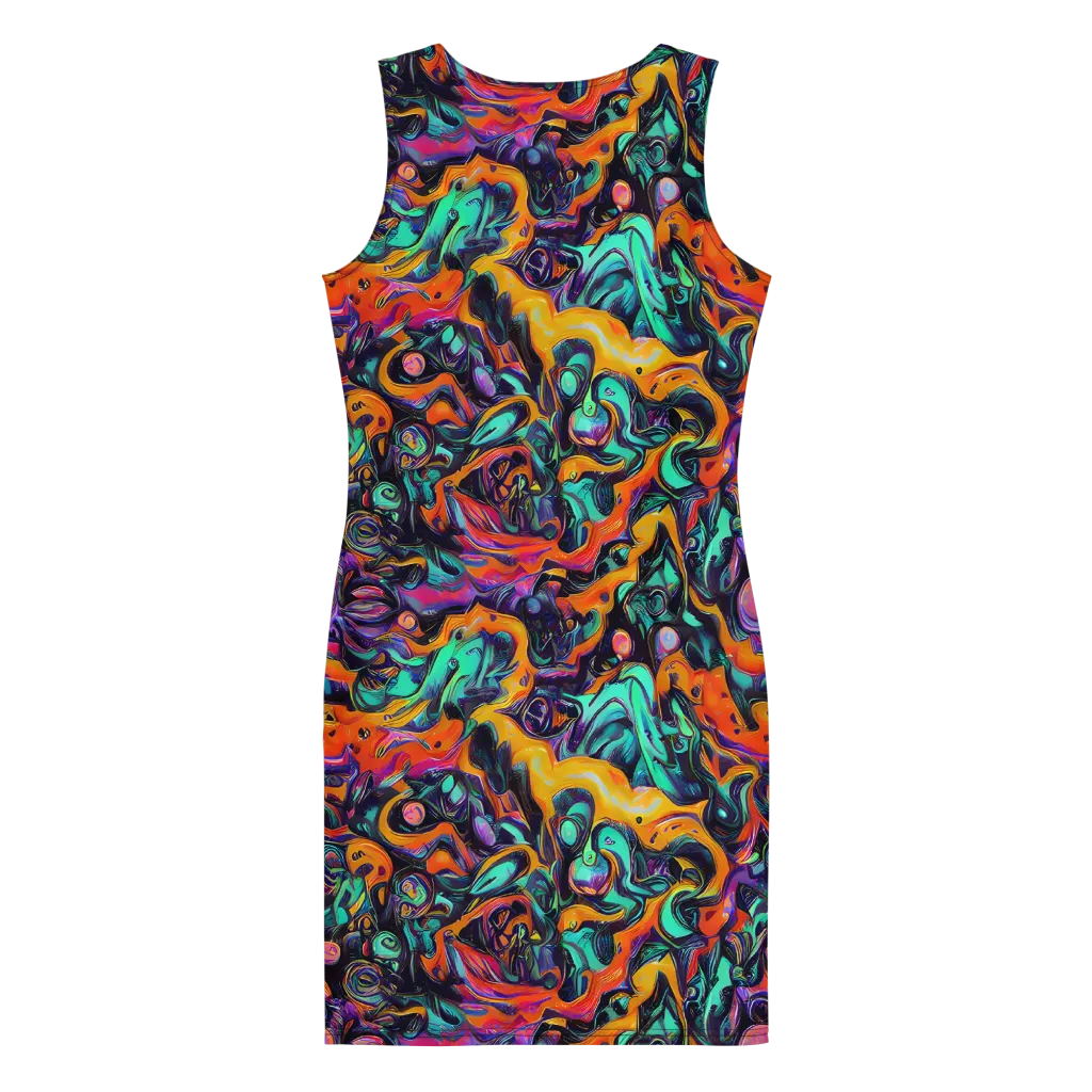 Saturated Dreams on Bodycon Dress — Back