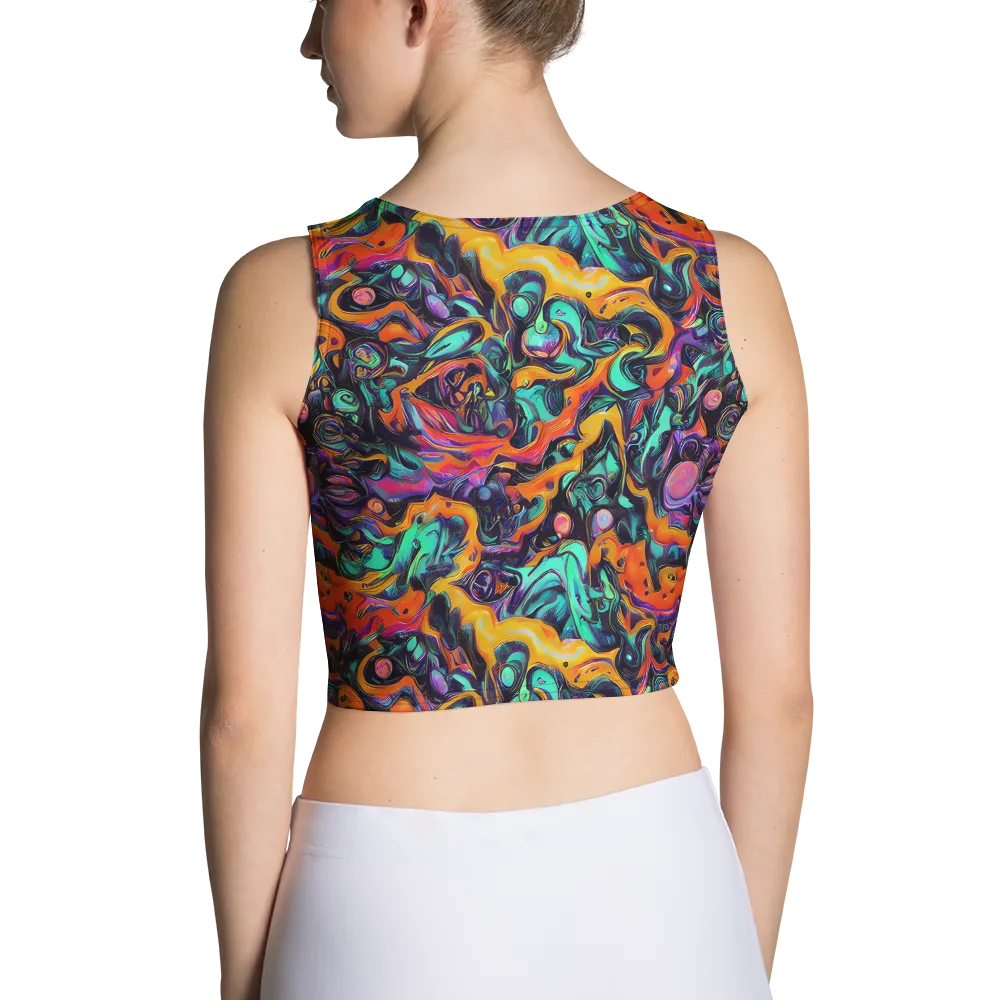 Saturated Dreams on Crop Top — Back
