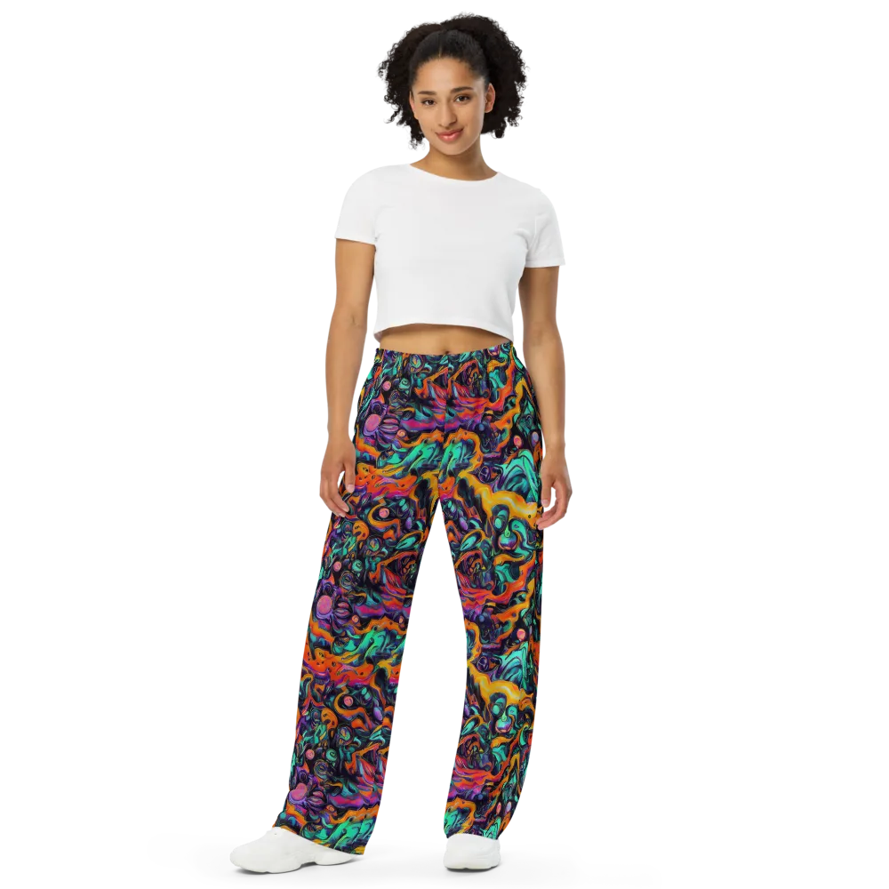 Saturated Dreams on Wide-Leg Pants — Front