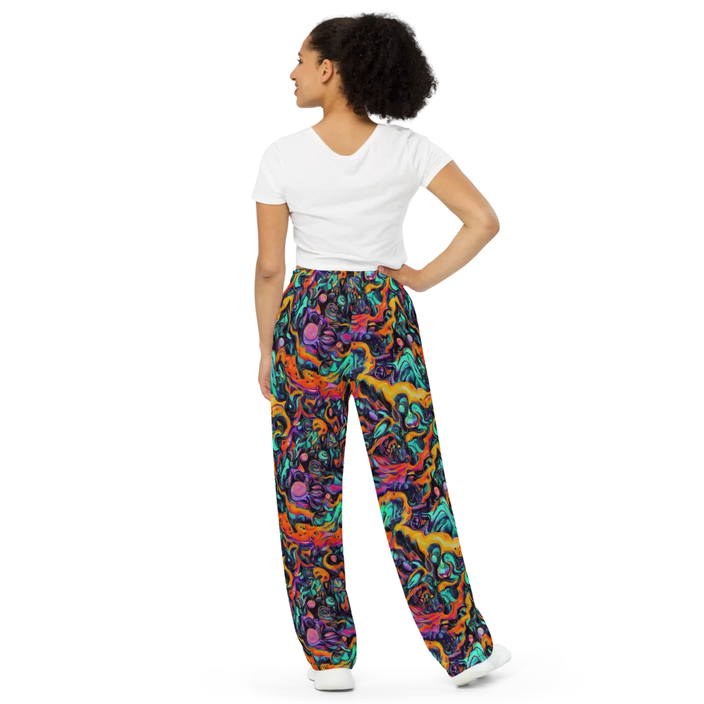 Saturated Dreams on Wide-Leg Pants — Back