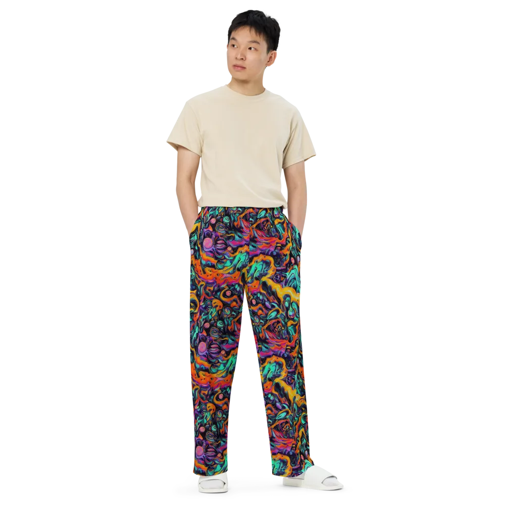 Saturated Dreams on Wide-Leg Pants — Front