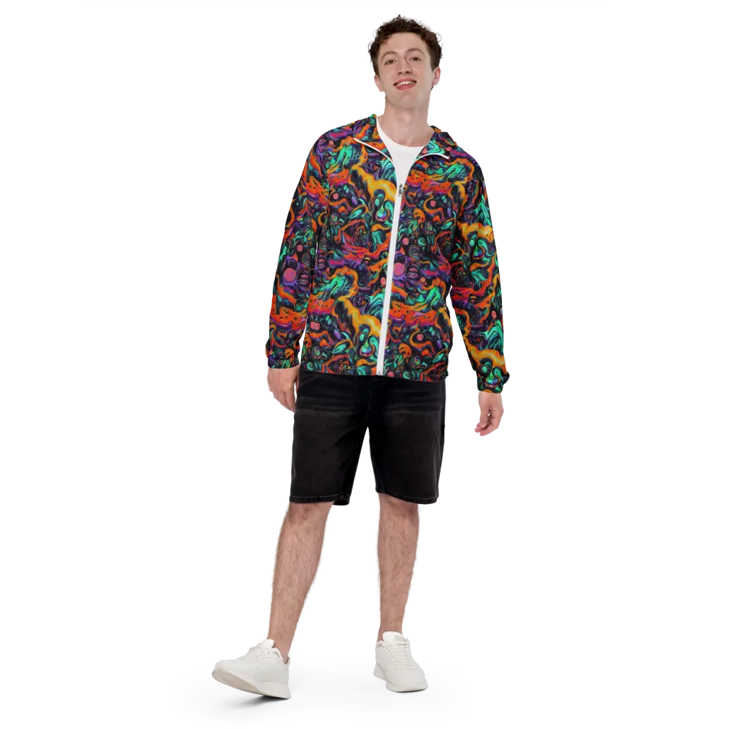 Saturated Dreams on Men's Windbreaker — Front