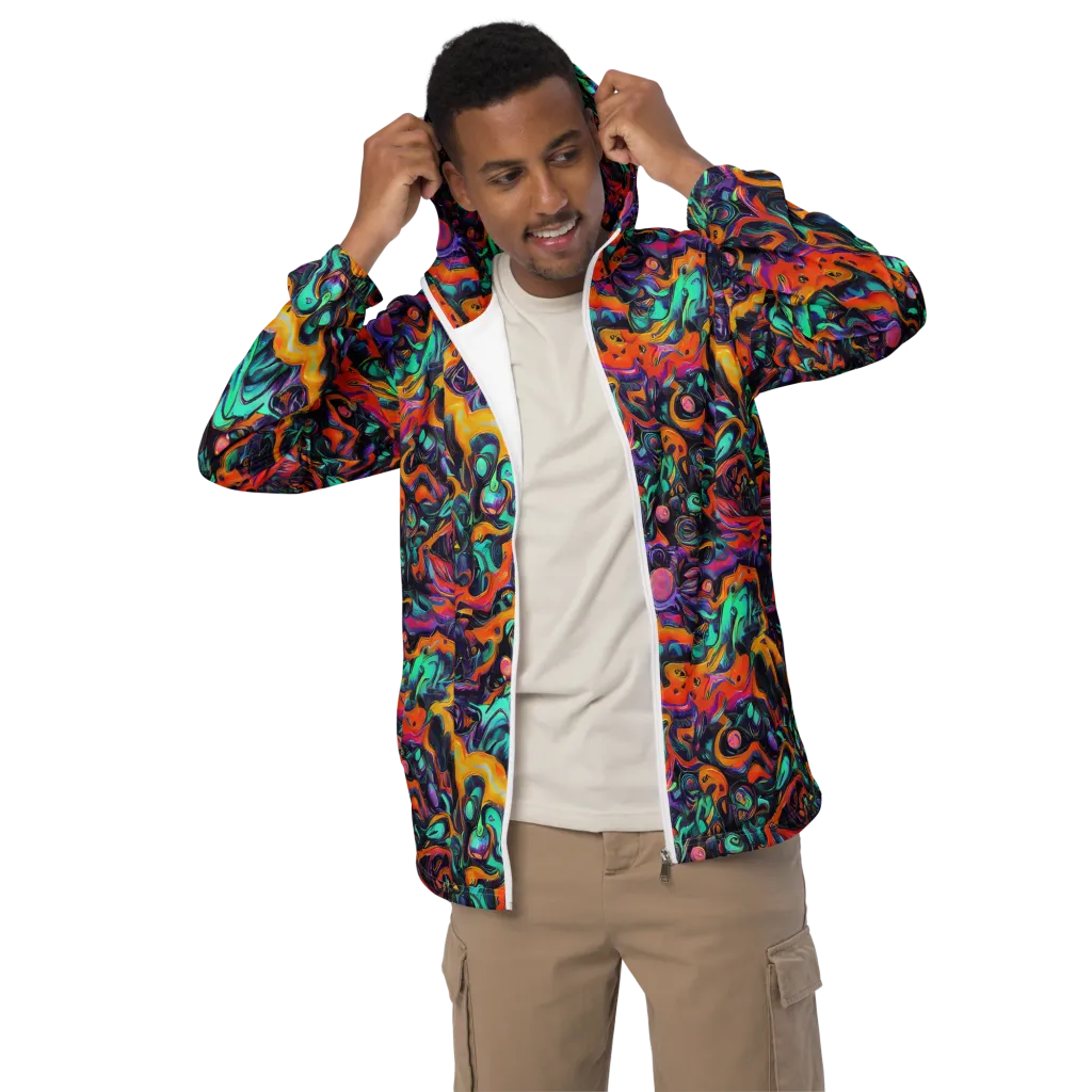 Saturated Dreams on Men's Windbreaker — Front