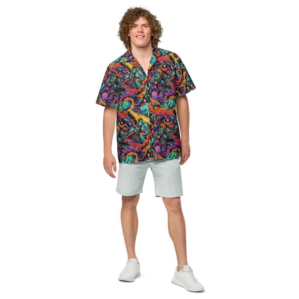 Saturated Dreams on Button Shirt — Front
