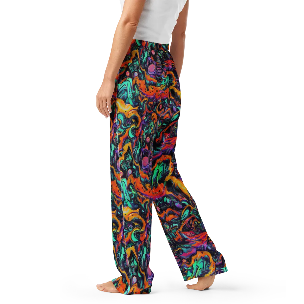 Saturated Dreams on Women's Pajama Pants — Left