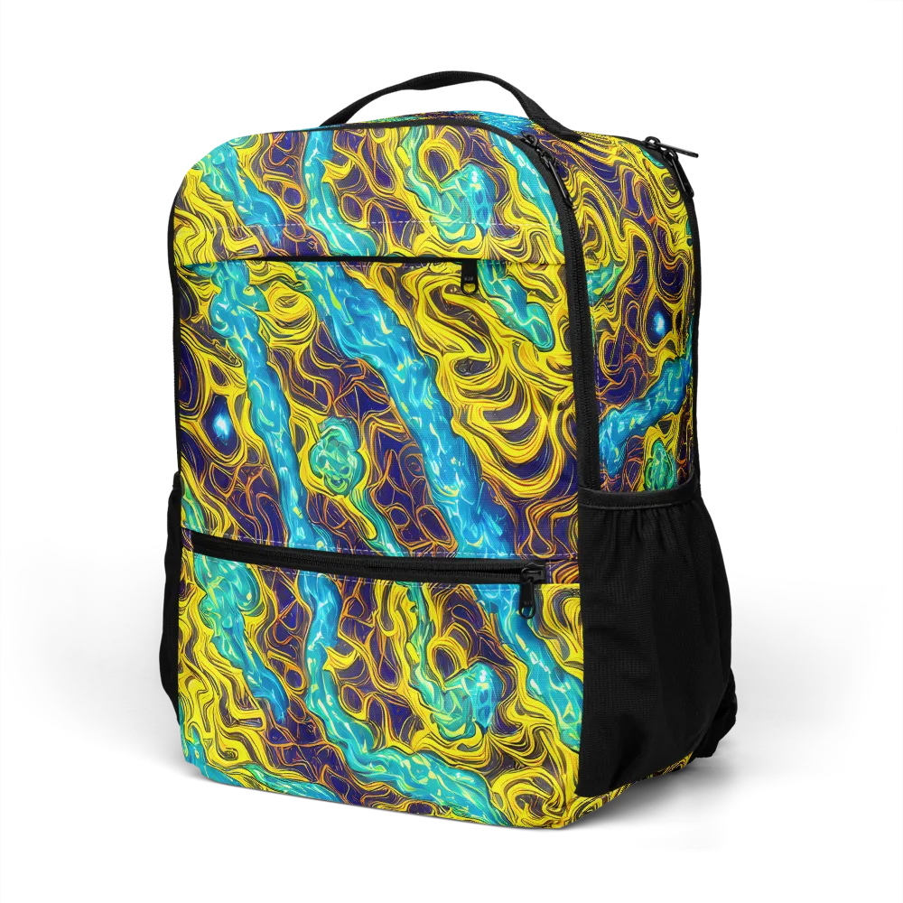 Liquid Gold Rush on Utility Backpack — Left Front