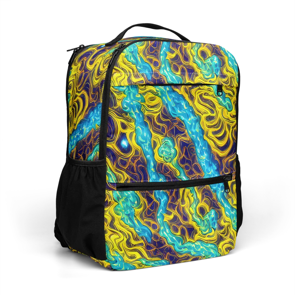 Liquid Gold Rush on Utility Backpack — Right Front