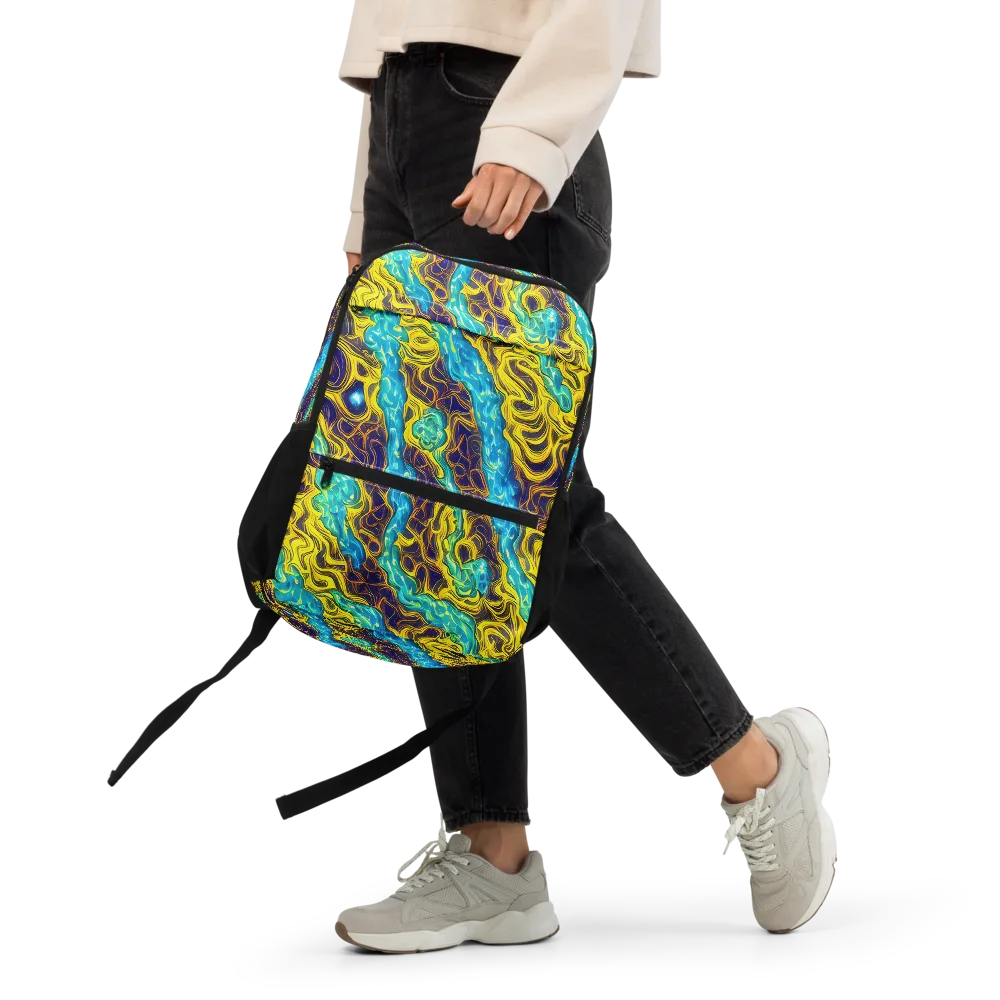 Liquid Gold Rush on Utility Backpack — Front