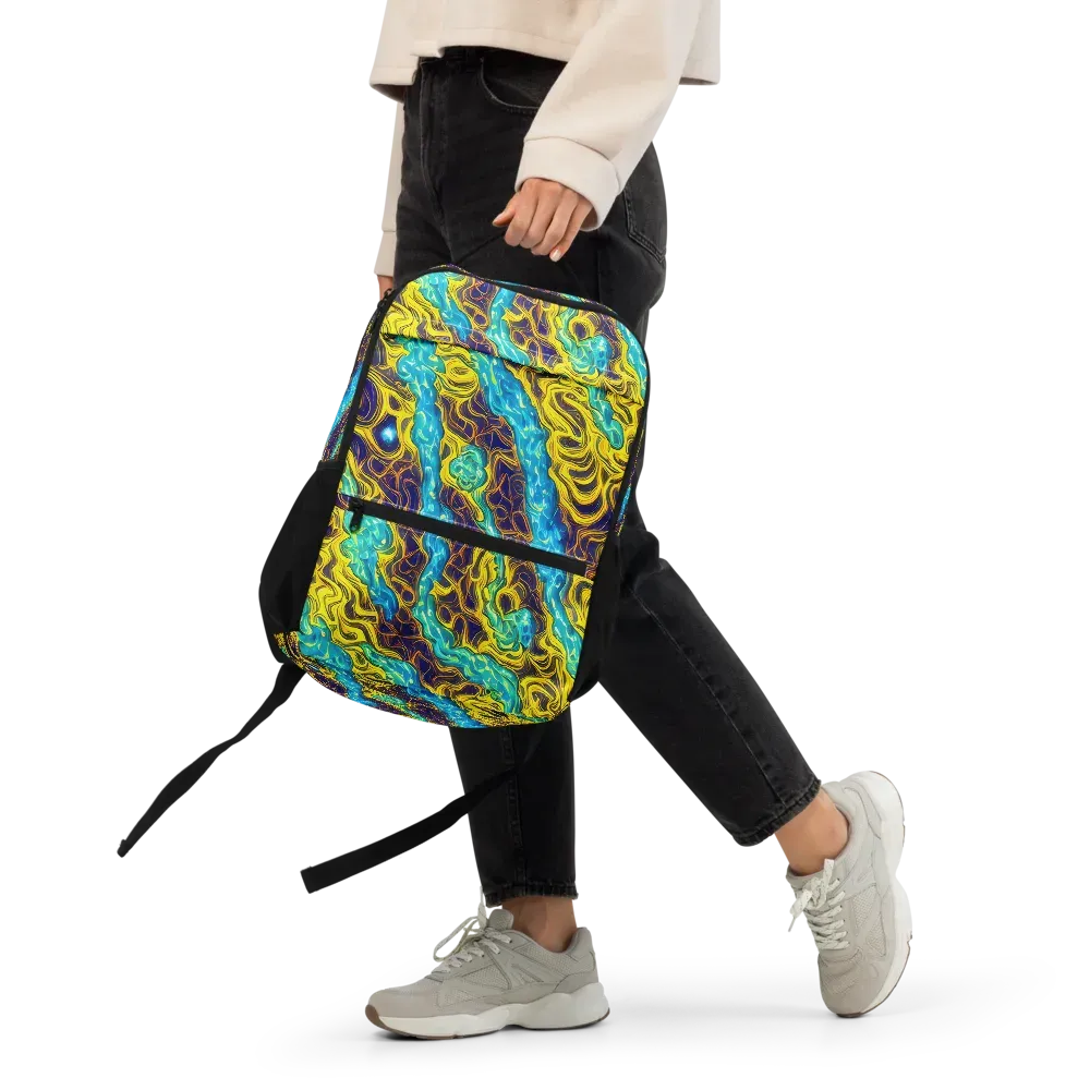 Liquid Gold Rush on Utility Backpack — Front