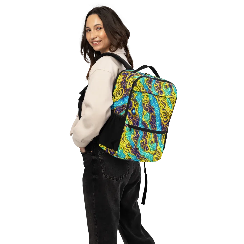 Liquid Gold Rush on Utility Backpack — Back