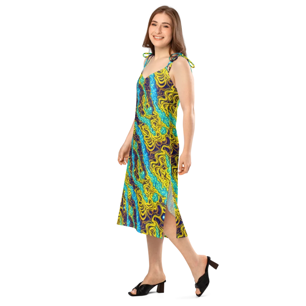 Liquid Gold Rush on Slip Dress — Left Front