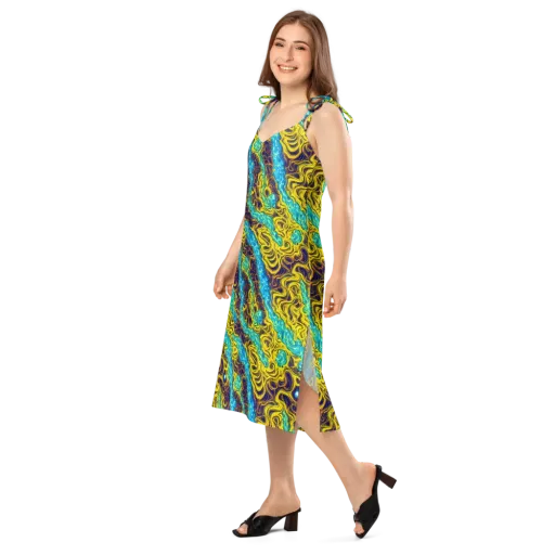 Liquid Gold Rush on a Slip Dress