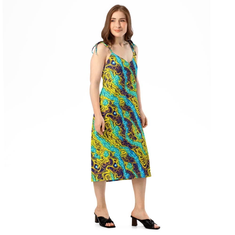Liquid Gold Rush on Slip Dress — Right Front