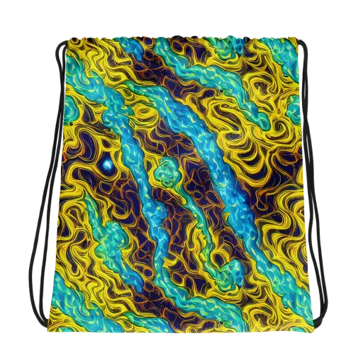 Liquid Gold Rush on a Drawstring Bag