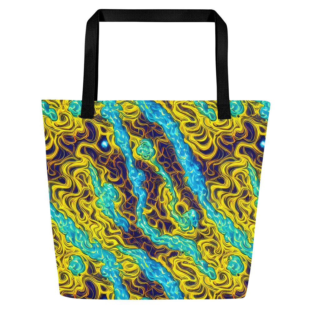 Liquid Gold Rush on Large Tote Bag W/ Pocket — Front