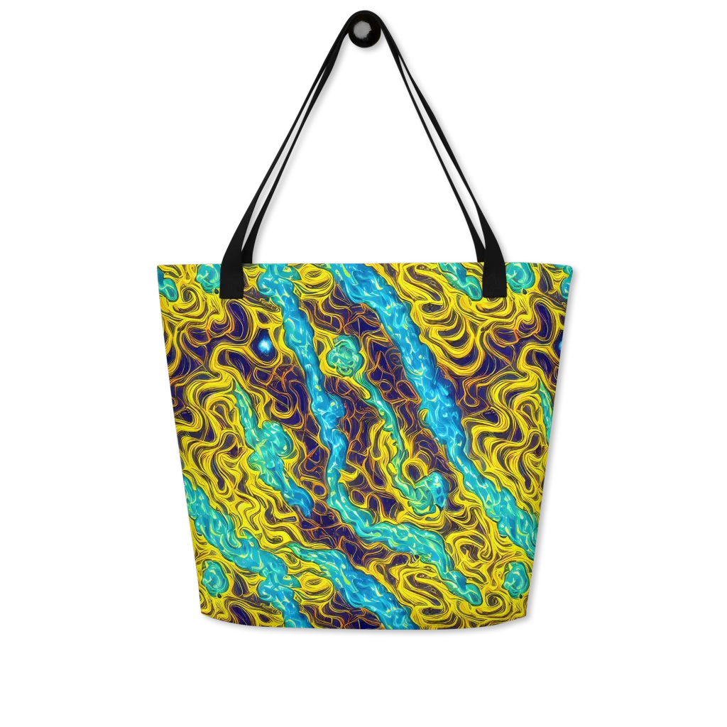 Liquid Gold Rush on Large Tote Bag W/ Pocket — Front