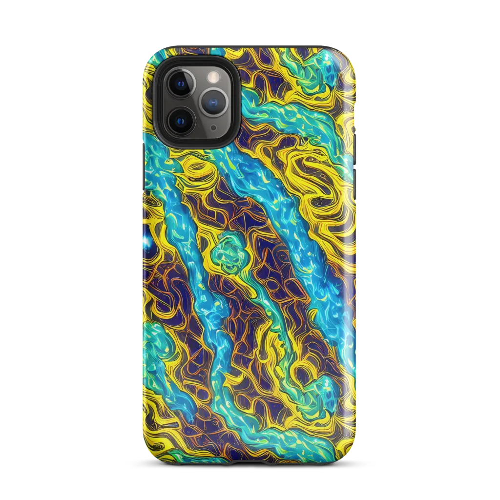 Liquid Gold Rush on Tough Case for iPhone® — Front
