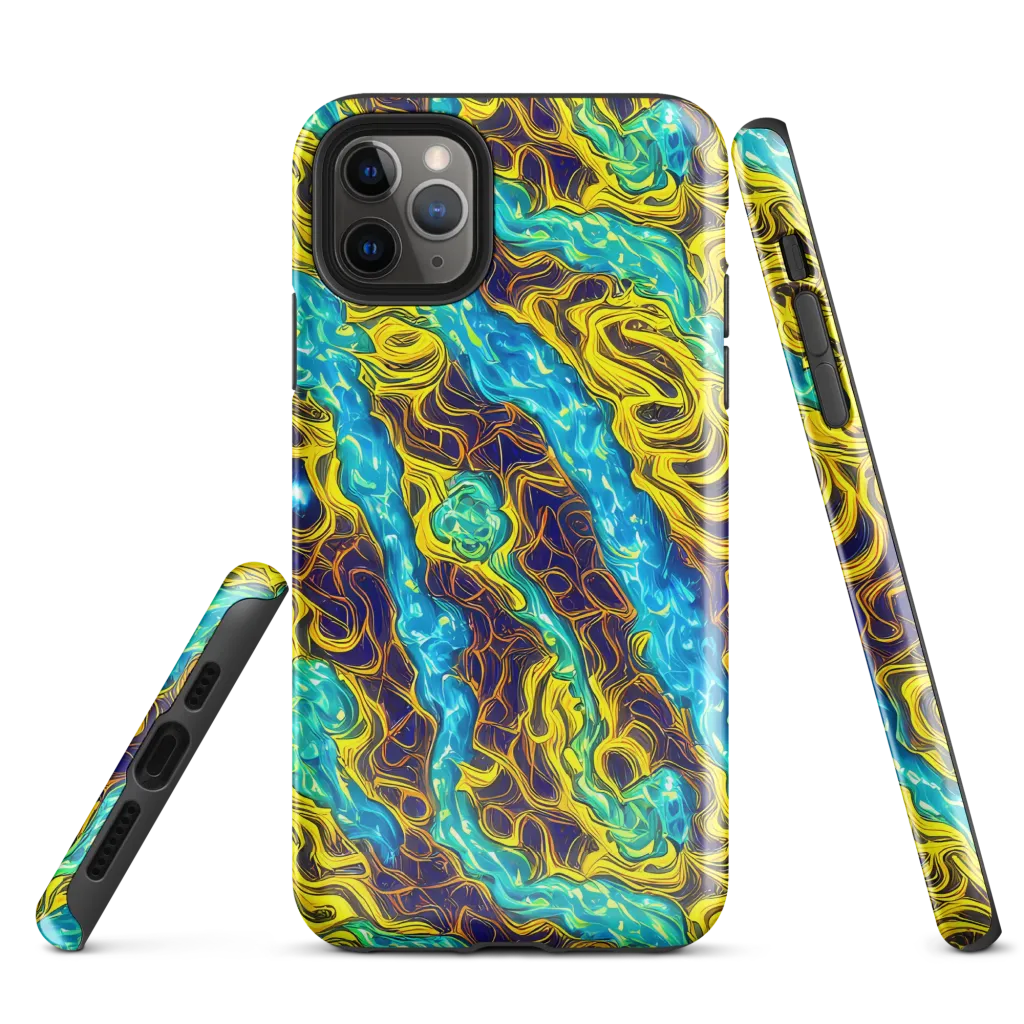 Liquid Gold Rush on Tough Case for iPhone® — Front