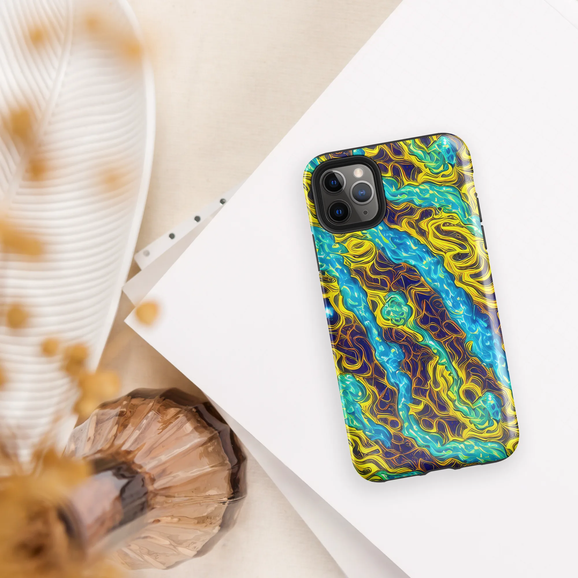 Liquid Gold Rush on Tough Case for iPhone® — Front