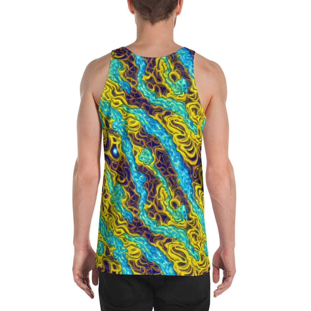 Liquid Gold Rush on Men's Tank Top — Back