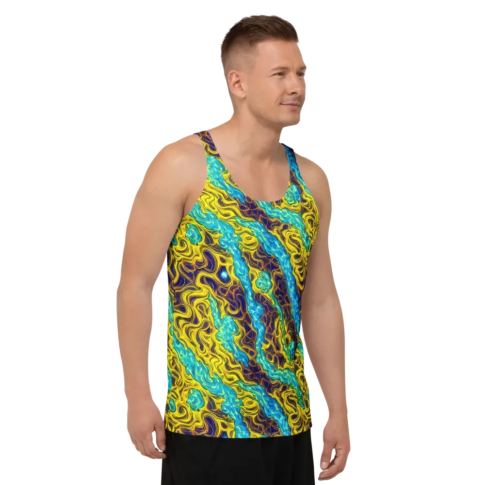 Liquid Gold Rush on Men's Tank Top — Right Front