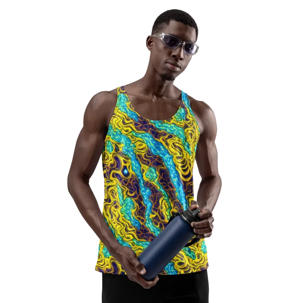 Liquid Gold Rush on Men's Tank Top — Front