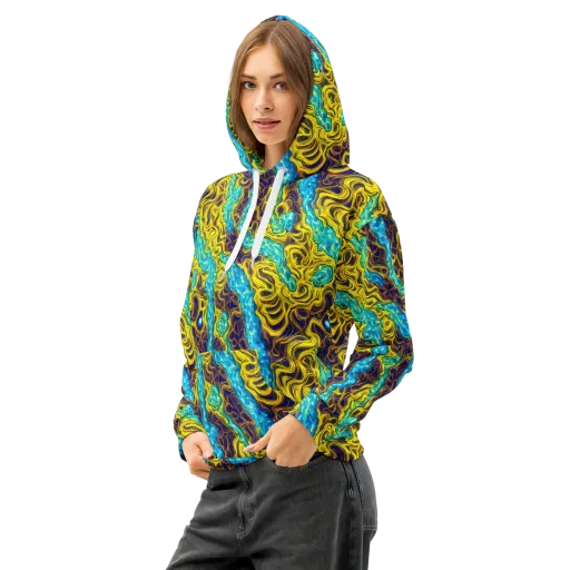 Liquid Gold Rush on a Cotton Hoodie