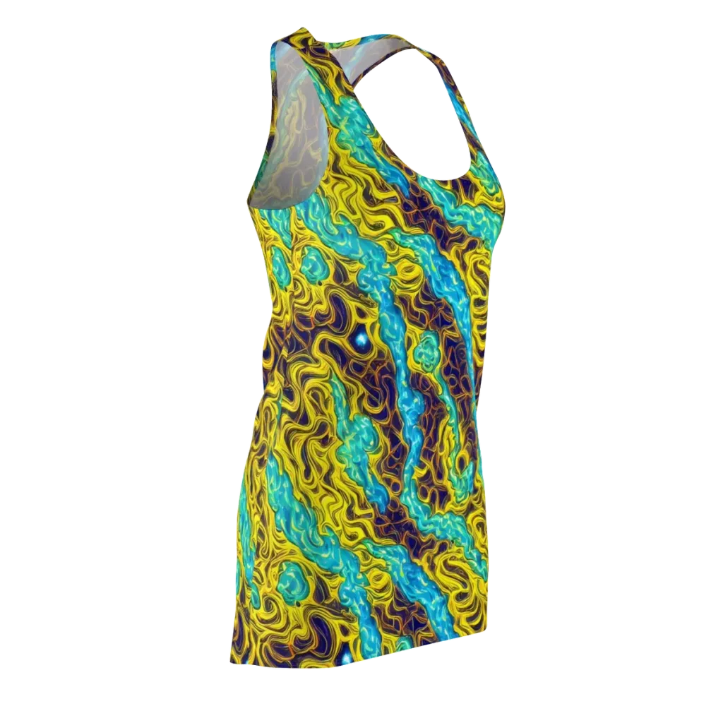Liquid Gold Rush on Racerback Dress — Front Side