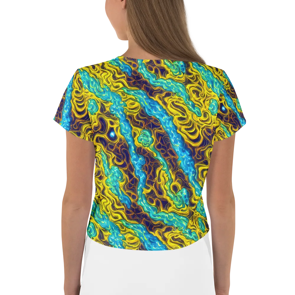 Liquid Gold Rush on Crop Tee — Back