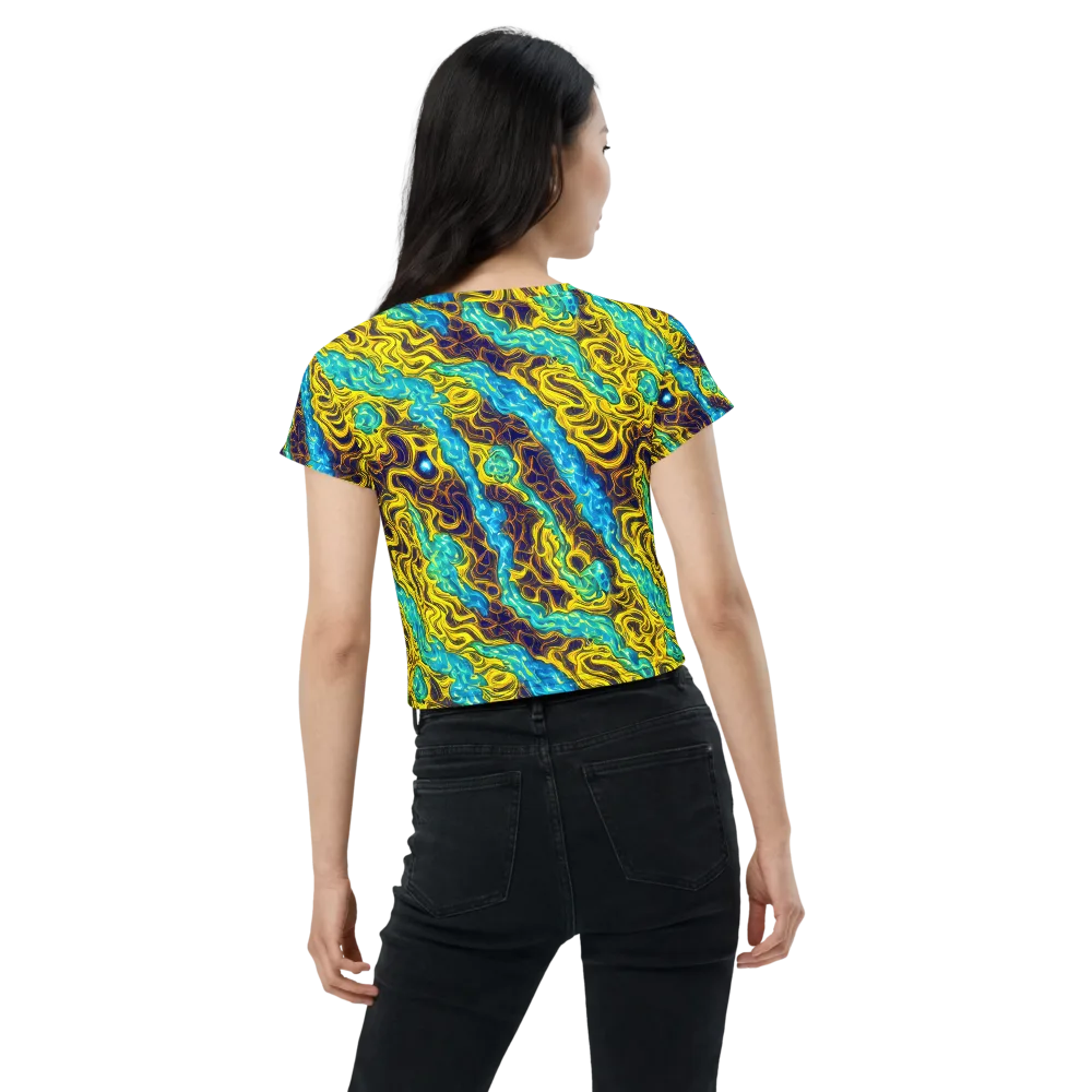 Liquid Gold Rush on Crop Tee — Back