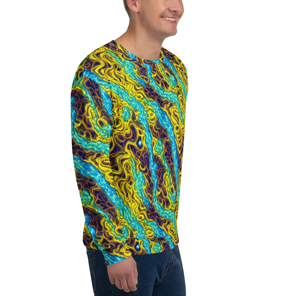 Liquid Gold Rush on Sweatshirt — Right Front