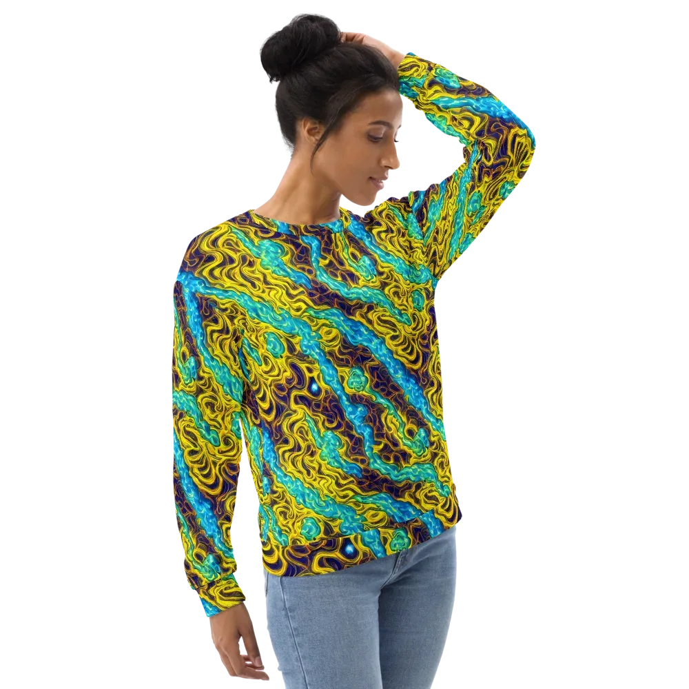 Liquid Gold Rush on Sweatshirt — Right Front