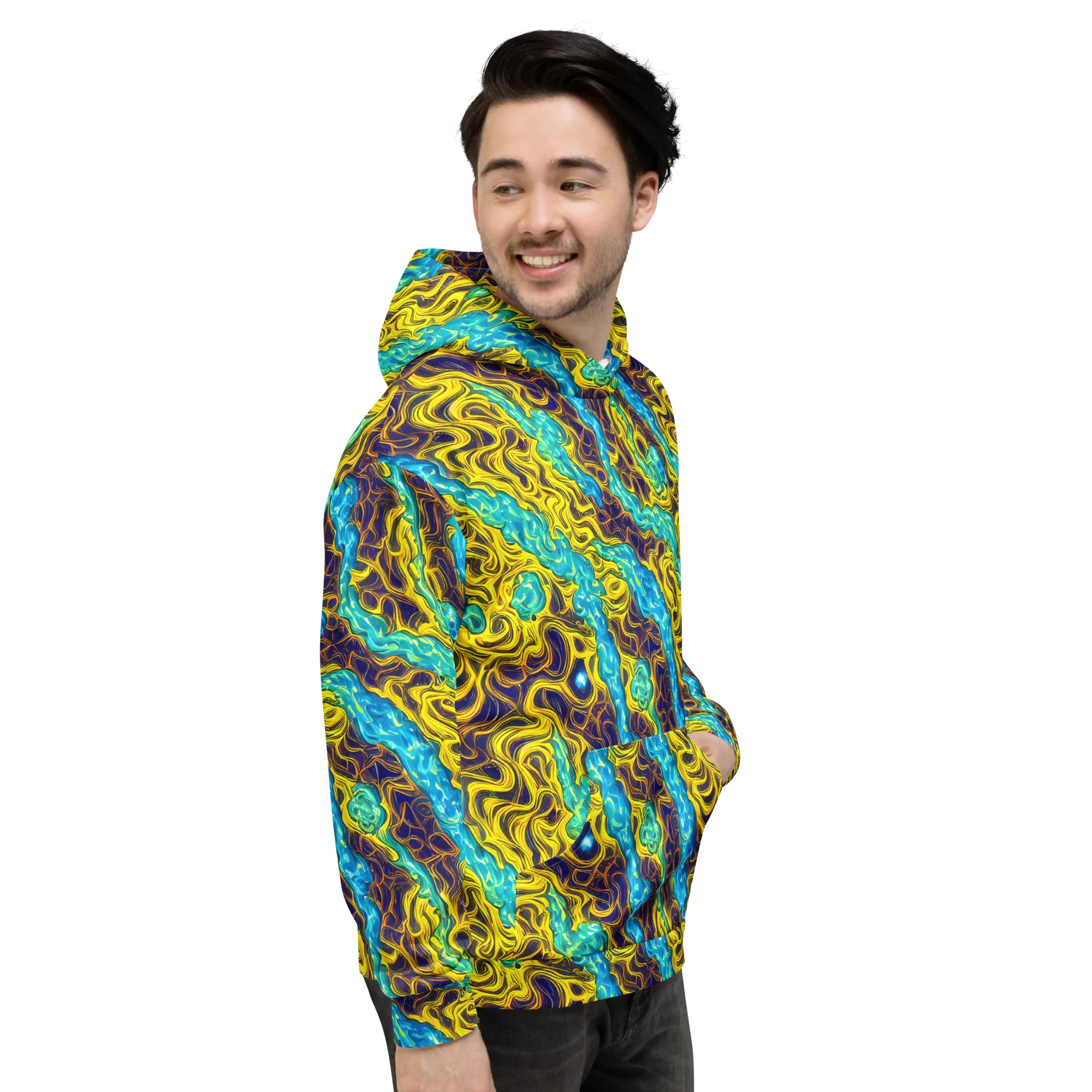 Liquid Gold Rush on Hoodie — Right