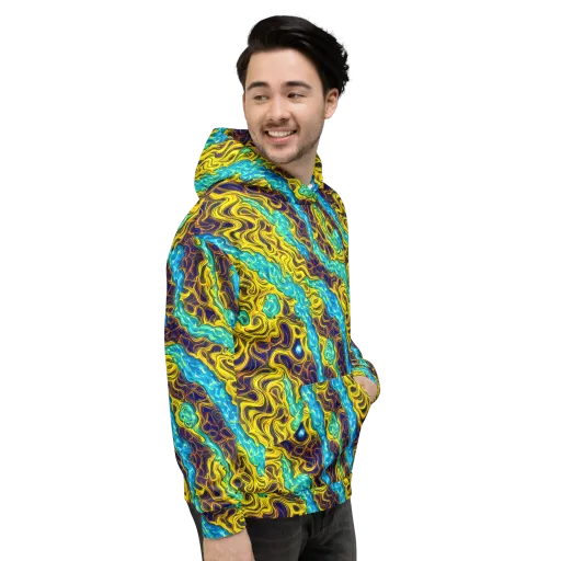 Liquid Gold Rush on a Hoodie