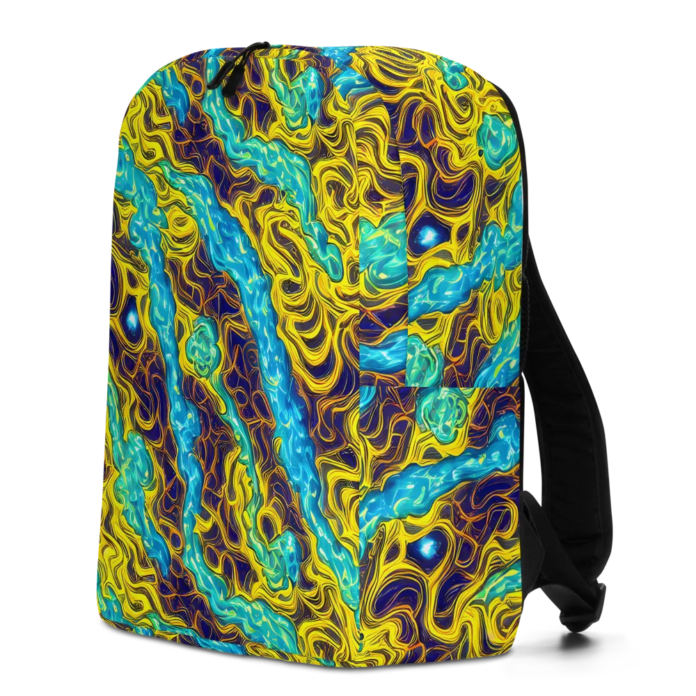 Liquid Gold Rush on Minimalist Backpack — Left