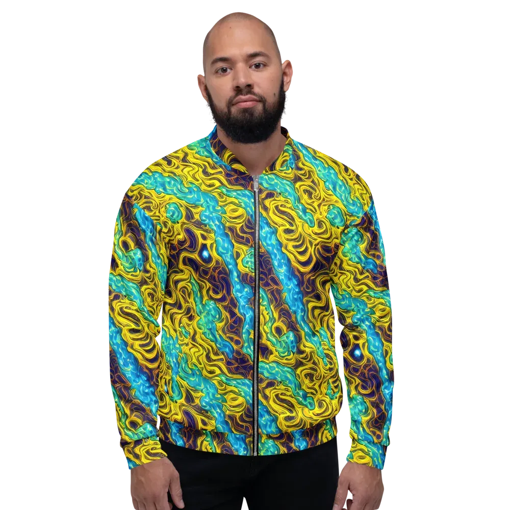 Liquid Gold Rush on Bomber Jacket — Front