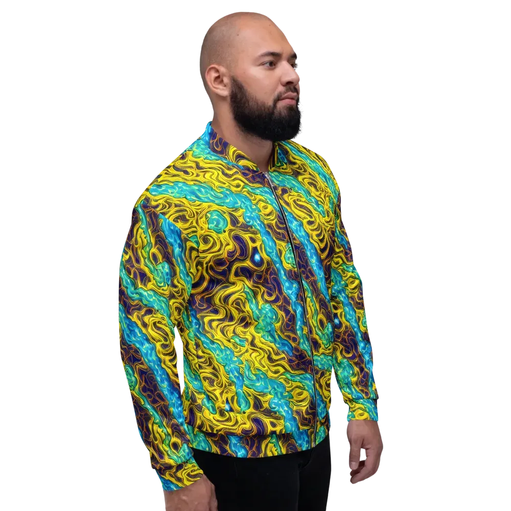 Liquid Gold Rush on Bomber Jacket — Right