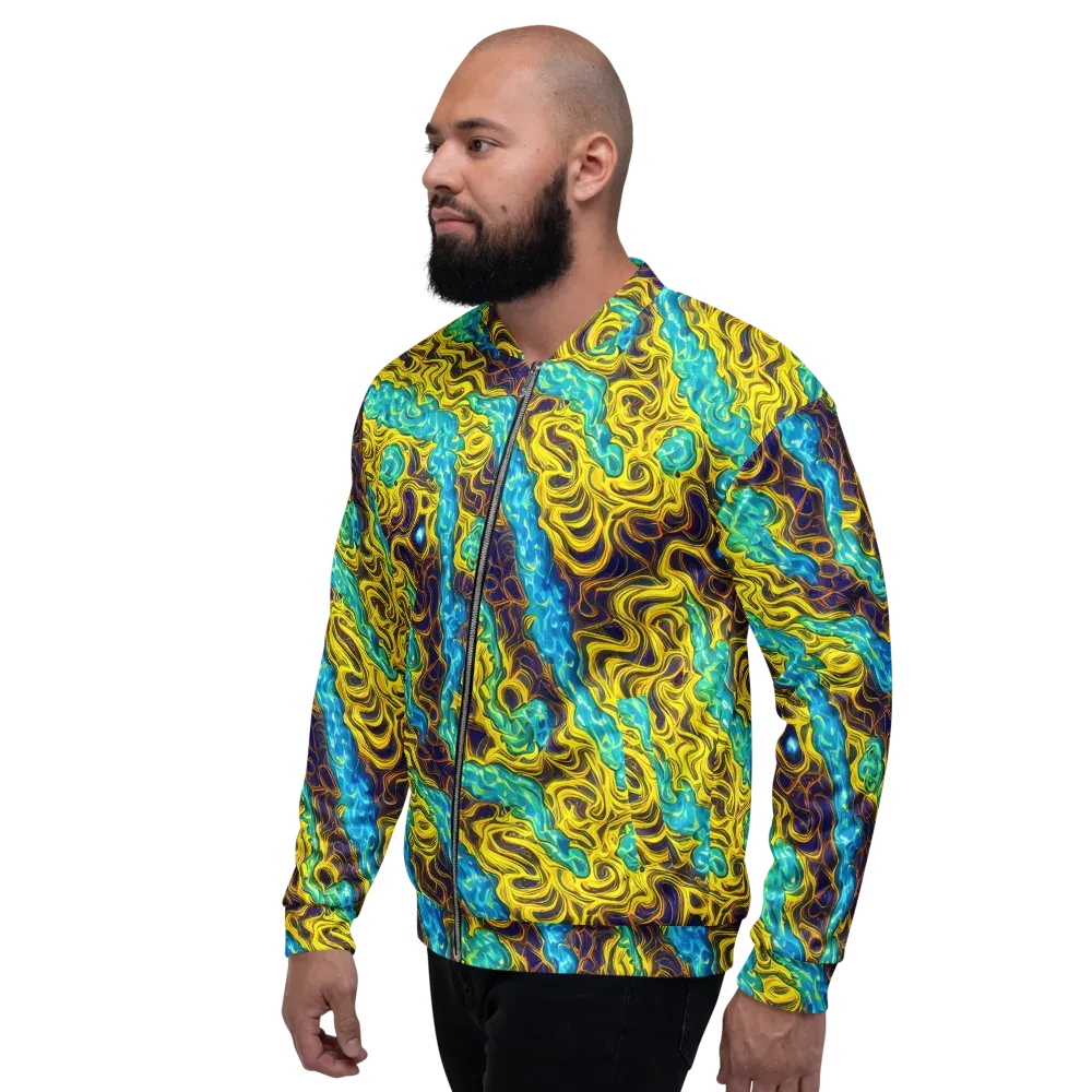 Liquid Gold Rush on Bomber Jacket — Left